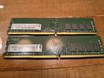 Kingston 2 x 8GB PC4 - 2666V geheugen, Enlèvement ou Envoi, DDR4, Utilisé, Desktop