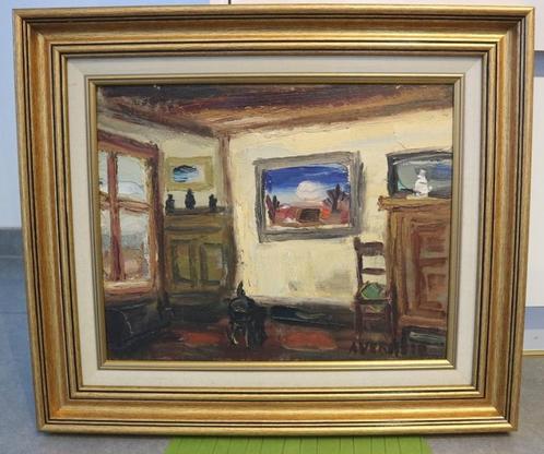 Alfons Vermeir, het schilderij in de woonkamer, Antiquités & Art, Art | Peinture | Classique, Enlèvement ou Envoi