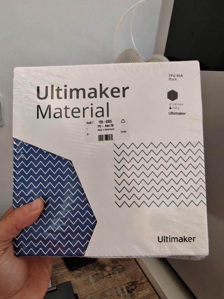 Ultimaker 3D Filament - TPU 95A - Black, Computers en Software, 3D-printerbenodigheden, Nieuw, Ophalen of Verzenden