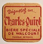 Charles Quint Walcourt sous-bock bierviltje bierdeckel, Enlèvement ou Envoi, Sous-bock