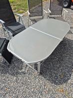 Kampeer tafel en 4 stoelen, Caravans en Kamperen, Ophalen, Zo goed als nieuw