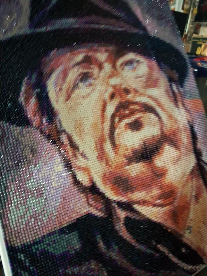 André Hazes diamond painting, Verzamelen, Muziek, Artiesten en Beroemdheden, Zo goed als nieuw, Ophalen of Verzenden