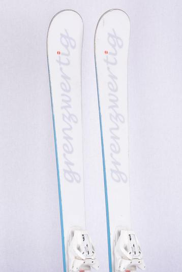 143 150 cm dames ski's GRENZWERTIG LADY, white/blue, Sport en Fitness, Overige merken, 140 tot 160 cm, Gebruikt, Verzenden