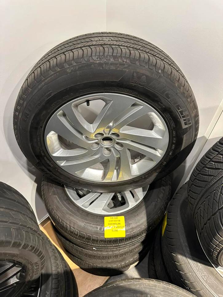 Nieuwe velgen 18 inch Range Rover Evoque 5x108 + Michelin, Auto-onderdelen, Banden en Velgen, Velg(en), 18 inch, Ophalen