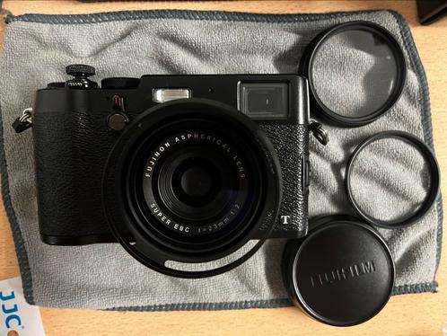 Fujifilm X100T Zwart Volledige Set met Premium Extra’s €750, Audio, Tv en Foto, Fotocamera's Digitaal, Zo goed als nieuw, Fuji