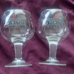 2 zwarte schrijfglazen Val Dieu 25 cl, Verzamelen, Ophalen of Verzenden, Zo goed als nieuw