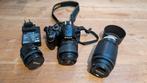 NIKON D3200 + 3 lenzen (Zie beschrijving), Audio, Tv en Foto, Fotocamera's Digitaal, Ophalen, Zo goed als nieuw, Spiegelreflex