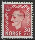 Noorwegen 1950/1952 - Yvert 326A - Koning Haakon VII (ST), Timbres & Monnaies, Timbres | Europe | Scandinavie, Norvège, Affranchi