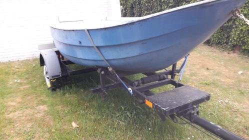 sloep, Watersport en Boten, Sloepen, Gebruikt, Tot 10 pk, 3 tot 6 meter, Buitenboordmotor, Benzine, Polyester, Ophalen