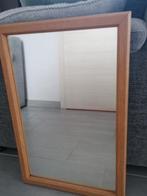 Spiegel met houten kader, Huis en Inrichting, Woonaccessoires | Spiegels, Ophalen, Zo goed als nieuw