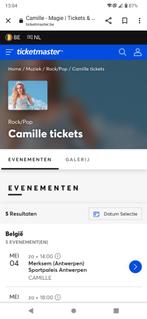 Billets Camille, Tickets & Billets, Concerts | Chanson française, Mai, Trois personnes ou plus, Pop