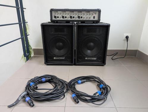 Complete vintage PA set, Muziek en Instrumenten, Versterkers | Keyboard, Monitor en PA, Gebruikt, P.A., Minder dan 500 watt, Ophalen