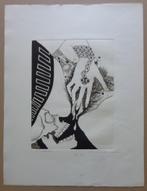 JEF VAN TUERENHOUT / EROTIEK / ZW-W ETS / 65x50cm / SIG, Ophalen of Verzenden