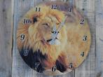 Klok van een leeuw ,wandklok, Maison & Meubles, Accessoires pour la Maison | Horloges, Enlèvement ou Envoi, Neuf, Horloge murale