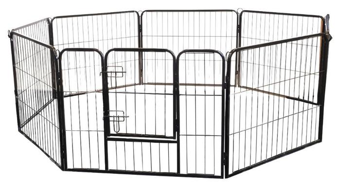 Puppyren Robuust 8Delig Zwart Small 79x61cm, Dieren en Toebehoren, Honden-accessoires, Nieuw, Ophalen