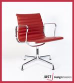 !AANBIEDING! Vitra ea108 Rood Leder Chroom (30 beschikbaar), Ophalen of Verzenden, Zo goed als nieuw, Rood, Vijf, Zes of meer stoelen