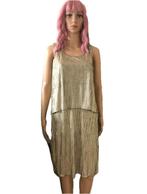 Robe dorée glamour (taille S/M) NOUVELLE, Neuf, Enlèvement ou Envoi, Autres couleurs, Esprit