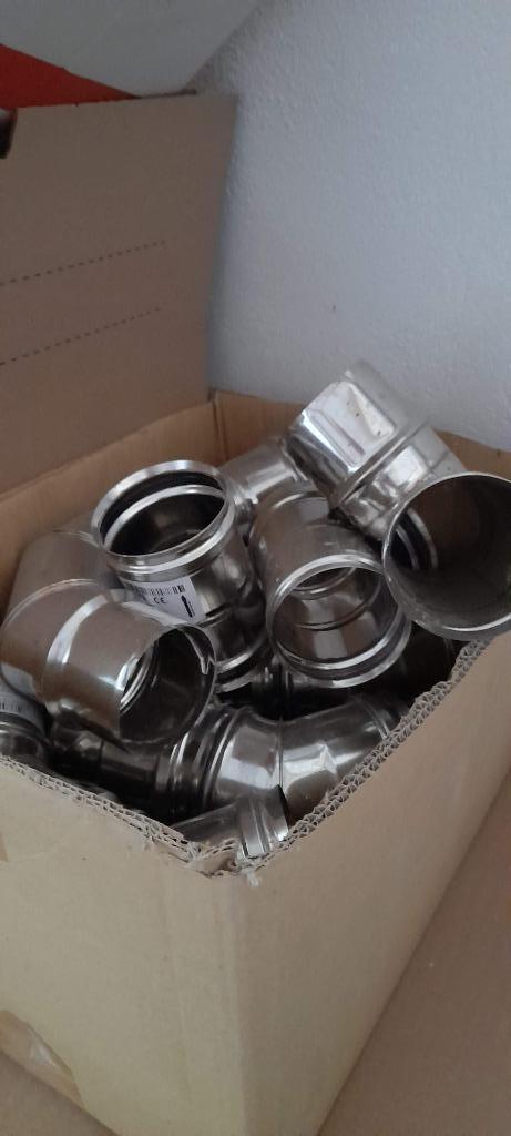 INOX rookkanaal 150/200 DN25 expo inox, Doe-het-zelf en Bouw, Buizen en Afvoer, Nieuw, Overige typen, Inox, Ophalen