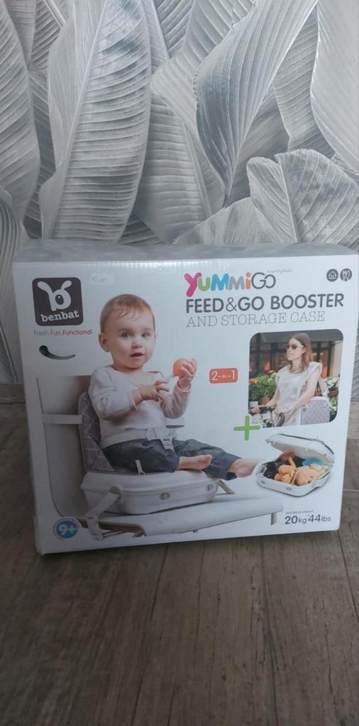 Draagbare stoelverhoger met opbergruimte en 3-puntssluiting, Kinderen en Baby's, Babydragers en Draagdoeken, Zo goed als nieuw