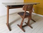 Vintage casala schoolbureau met bijpassende stoel, Ophalen, Gebruikt