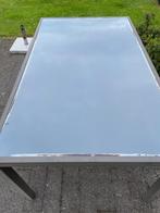 Tuintafel  140 cm op 90 cm, Ophalen, Gebruikt, Rechthoekig, Aluminium