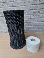 Zwarte mand om wc rollen in op te bergen, Ophalen of Verzenden, Zo goed als nieuw