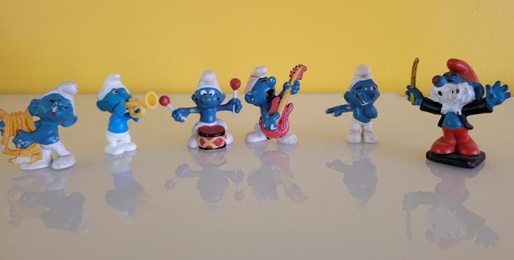 Samengesteld orkestje van de Smurfen, Verzamelen, Smurfen, Gebruikt, Poppetje, Figuurtje of Knuffel, Verschillende Smurfen, Ophalen of Verzenden