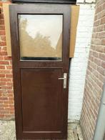 houten deur, Doe-het-zelf en Bouw, Ophalen, Gebruikt, 80 tot 100 cm, Buitendeur