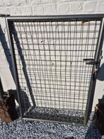 Zwart poortje afmeting 88 x 125 met 2 hekstijlen, Tuin en Terras, Ophalen, Zo goed als nieuw