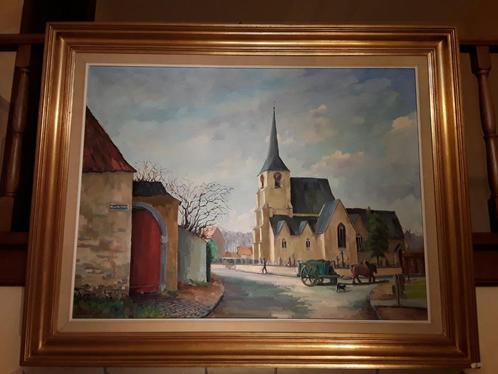 TABLEAU ( grand ) Sint-brixius-Rode, Antiquités & Art, Art | Peinture | Classique, Enlèvement