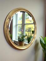 vintage ronde gouden spiegel / wandspiegel, Antiek en Kunst, Ophalen of Verzenden