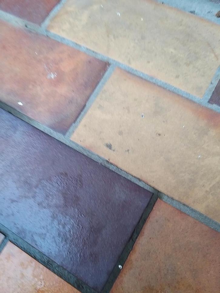 Tegel oranjebruin geel aardebruine tarracotta, Tuin en Terras, Terrasdelen en Vlonders, Nieuw, Overige materialen, Ophalen of Verzenden