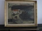 Hoeve - olieverfschilderij op doek - 1944 - Tilleux Joseph, Antiek en Kunst, Kunst | Schilderijen | Modern, Ophalen