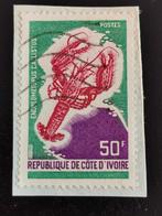 Côte d'Ivoire 1971 - homard, Animal et Nature, Affranchi, Enlèvement ou Envoi
