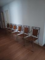 Stoelen 6 stuks + chaise longue, Ophalen, Gebruikt, Riet of Rotan