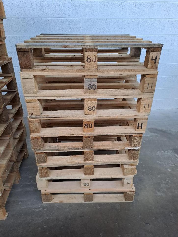 Palette carrée 80x80, Doe-het-zelf en Bouw, Hout en Planken, Gebruikt, Pallet, Vuren, Minder dan 200 cm, Minder dan 25 mm, Ophalen of Verzenden