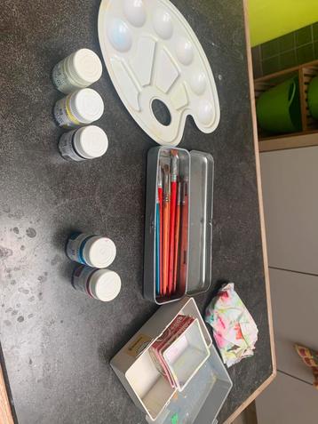 Schoolset plakkaatverf, Enlèvement, Utilisé