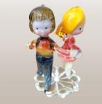 Tsjechië Glass Art, miniatuur: dansend koppeltje, Ophalen of Verzenden, Zo goed als nieuw, Mens