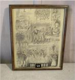 Mooi Oude Gravure - Kermesse - 32x26, Ophalen of Verzenden