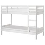 Te koop: IKEA MYDAL stapelbed – wit  90x200, Ophalen, Zo goed als nieuw, Stapelbed