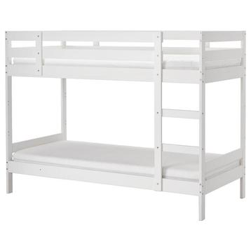 Te koop: IKEA MYDAL stapelbed – wit  90x200 beschikbaar voor biedingen