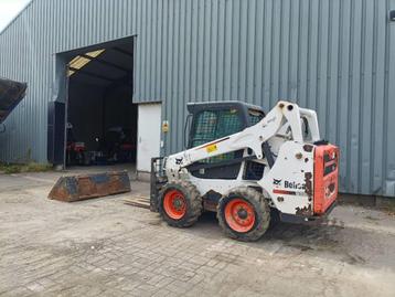 Bobcat s590 schranklader skid steer loader bucket, forks beschikbaar voor biedingen
