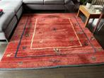Perzisch Gabbeh tapijt in authentiek kleur rood, Ophalen, 200 cm of meer, Zo goed als nieuw, 200 cm of meer