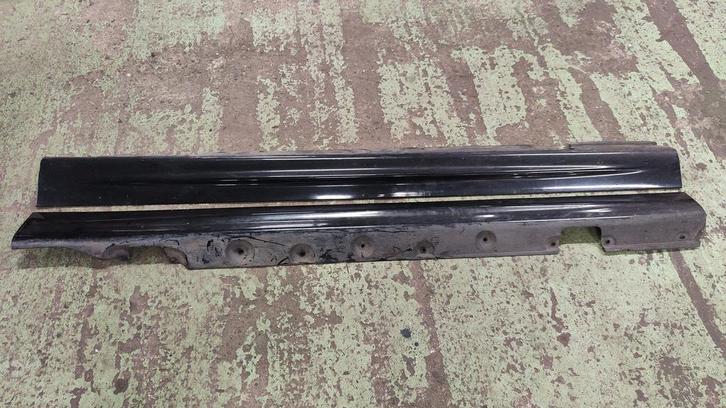 Set Originele sideskirts BMW 3 serie E90 E91 BLACK SAPPHIRE, Auto-onderdelen, Carrosserie, Bumper, BMW, Gebruikt, Ophalen