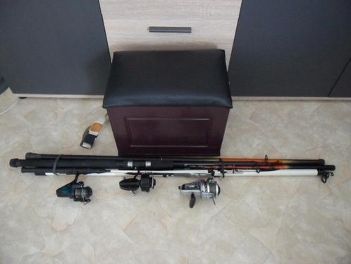 lot de canne pour la peche, Watersport en Boten, Hengelsport | Algemeen, Complete hengel, Ophalen