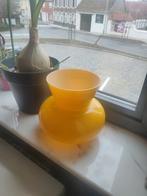 Vaas geel vintage art deco retro, Ophalen, Geel
