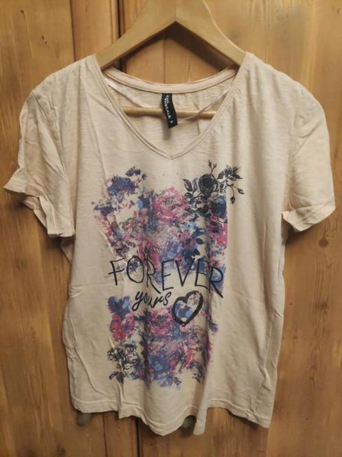 T-shirt print Jean Pascale M, Kleding | Dames, T-shirts, Zo goed als nieuw, Ophalen of Verzenden