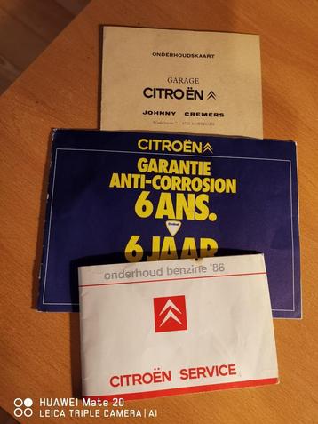 carnet d'entretien citroen 2cv  beschikbaar voor biedingen