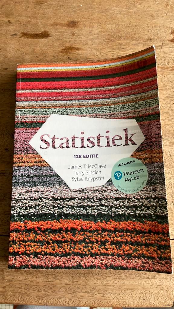 Statistiek, 12e editie met MyLab NL toegangscode, Boeken, Schoolboeken, Zo goed als nieuw, Nederlands, Ophalen