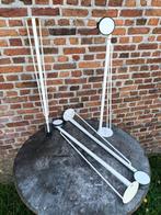 4x tafelpoot met wieltje, Ophalen, Zo goed als nieuw, Metaal, Tafelpoot